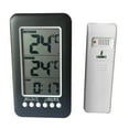thumbnail image 1 of GUOOL Homyl Digital Wireless Indoor/Outdoor Thermometer Clock Temperature Meter Tester, 1 of 9