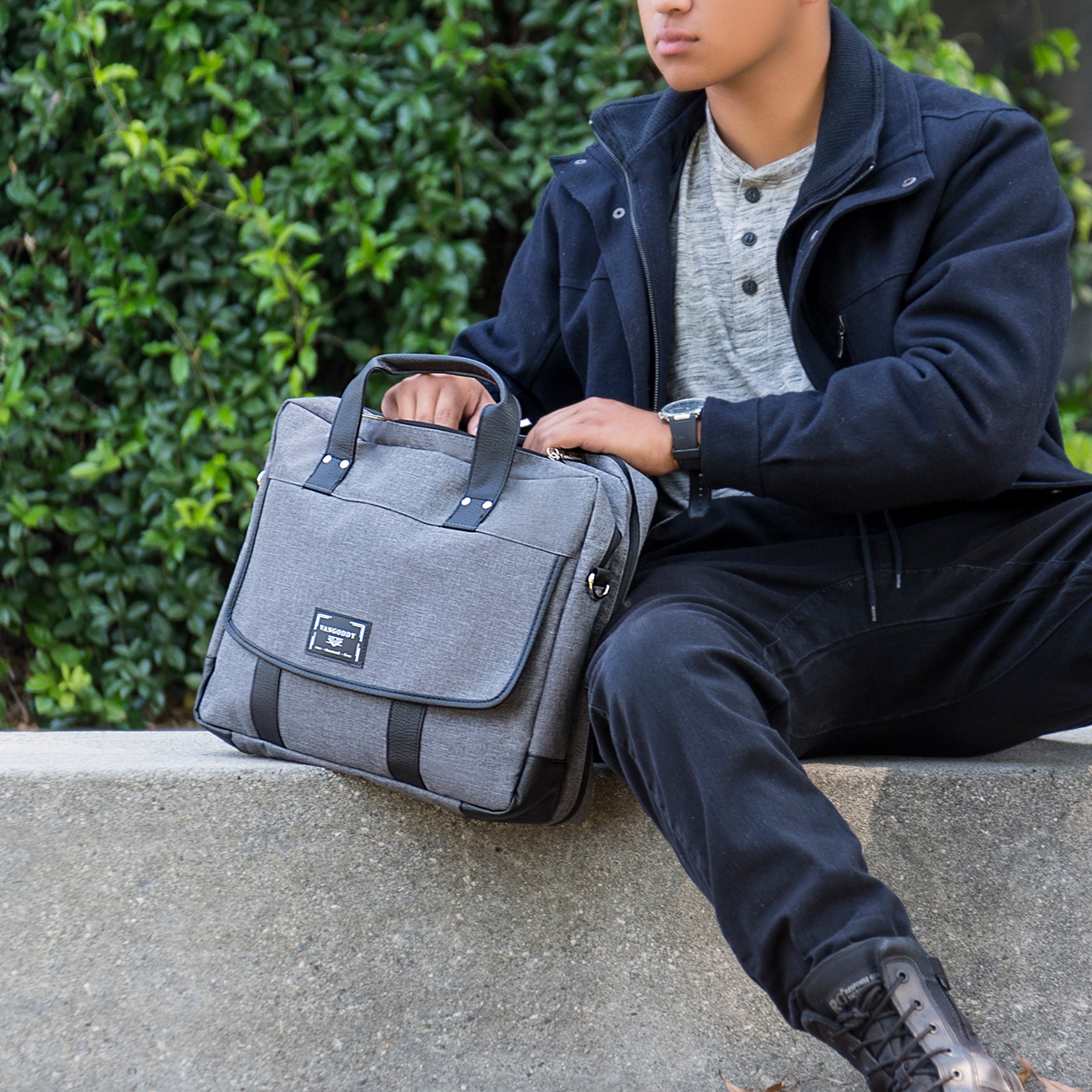 VANGODDY Business Series Classic Design Laptop Carrier for Apple MacBook Pro and Air Laptops (11 Inches - 12 Inches)