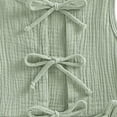 thumbnail image 3 of hengsof Baby Girl Cotton 2 Piece Set for 6 Months to 4 Years Sleeveless Round Neck Sweet Tie Detail Bow Top Shorts Outfit Soft Comfy Play Clothes, 3 of 5