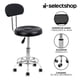 thumbnail image 4 of Banco Multifuncional Taburete Giratorio Aciento De Espuma Suave con Ruedas Redondo Banco De Trabajo Silla Giratoria con Reposapiés De Altura Ajustable para Oficina Salón SPA, 4 of 7