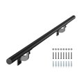 thumbnail image 1 of VEVOR 4ft Wall Mounted Stair Handrail Black Aluminum Indoor Outdoor Railing, 1 of 9