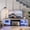 Wash White, variant on Bestier 70" LED Gaming TV Stand for 65/70/75 inch TVs, Entertainment Center with RGB Lights, Fireplace Space, Tempered Glass Shelves & PS5 Storage,Gray