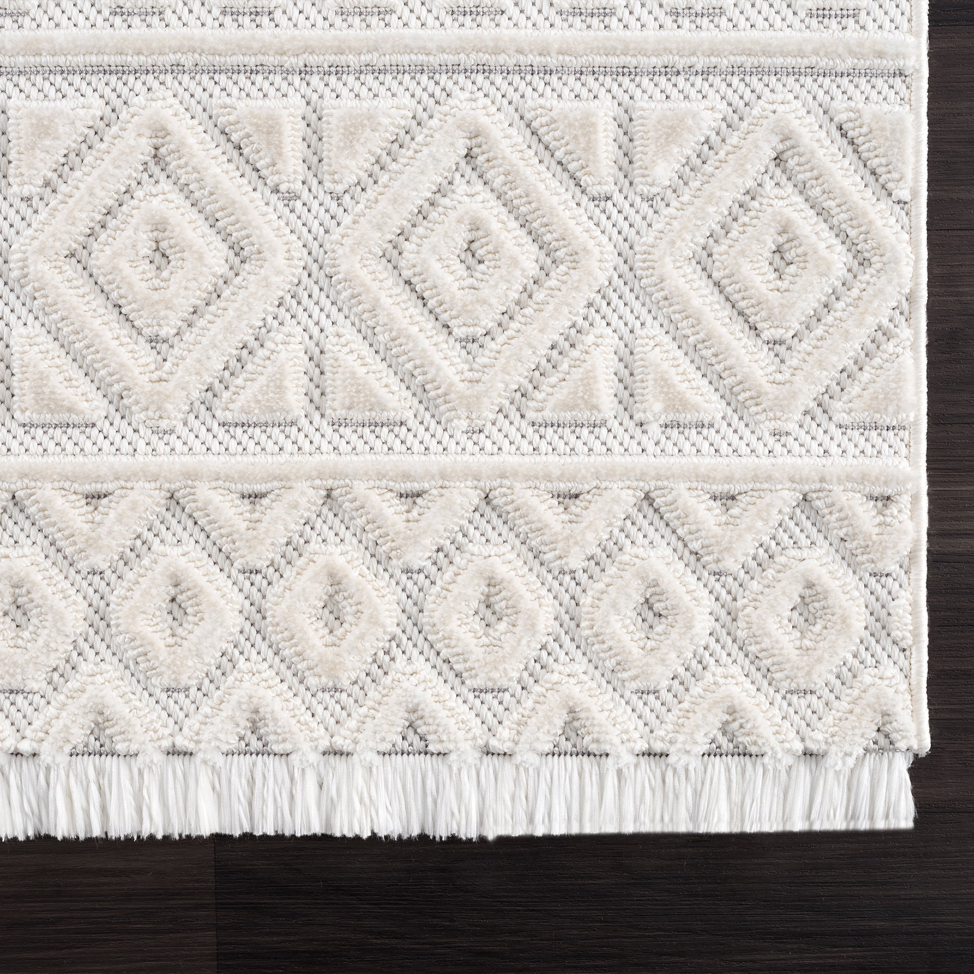 United Weavers Keya Sofi Modern Geometric Area Rug, White, 5'3" x 7'2"