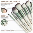 thumbnail image 3 of Set of 12 Diversity Makeup Brushes Premium Synthetic Bristles Powder Foundation Concealers Blending Lipstick Eyeshadow Eyebrow Highlighter Makeup Brush, 3 of 8