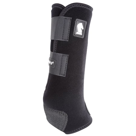 Classic Equine Legacy2 Tall Hind Protective Horse Boots - Neoprene Performance Support - Multiple Sizes - Pair Black / Medium