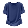 thumbnail image 4 of Designer T Shirt With Waist For Everyday Casual Wear And Fit Blue L, 4 of 4
