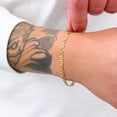 thumbnail image 2 of Nuragold 10k Real Yellow Gold Solid Mariner 4mm Chain Anchor Link Bracelet (7"-9") Italian Jewelry for Men & Women, 2 of 9
