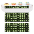 thumbnail image 1 of Miangastore Car Temporary Parking Number Plate 2Set Assorted Color ABS Exquisite Design, 1 of 8