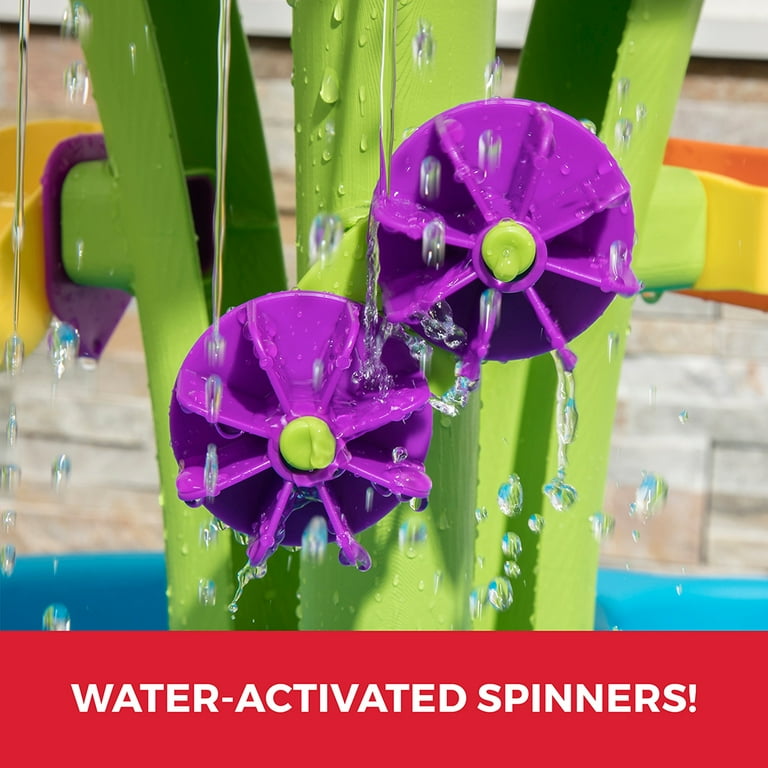 Step2 Kids Outdoor Summer Showers Splash Tower Water Table with 10