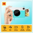 thumbnail image 3 of Kodak Printomatic Optical Viewfinder Zink 2x3 Photo Paper Printing Instant Camera, Blue, 3 of 8
