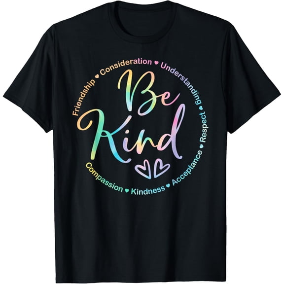 Anti Bullying Kindness Retro Be Kind Inspirational Unity Day T-Shirt100% cotton short-sleeved shirt for both men and women