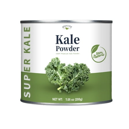 AUSPITEE Kale Powder,200g/7.05oz,Kale Vegetable Powder,Green Juice Powder for Kale Drink,Frozen Kale,Greens Powder