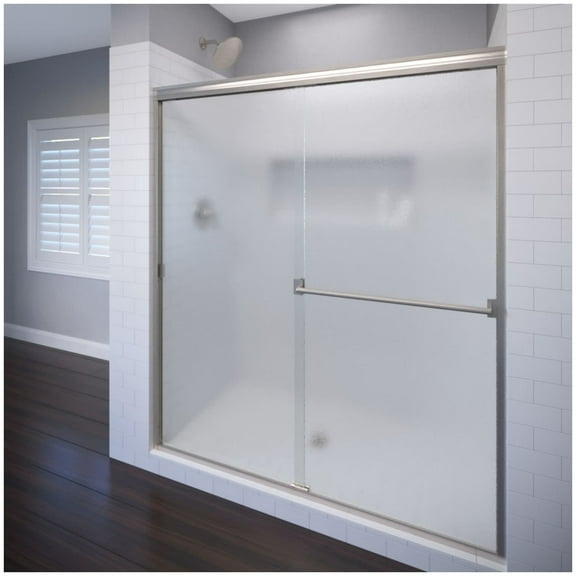 Basco Clch05a4770ob Classic 70" High X 47" Wide Bypass Framed Shower Door - Nickel