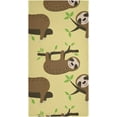 thumbnail image 7 of SKYSONIC Sloth Soft Hand Towels set of 2, Absorbent Bath Towel Decorative Fingertip Towels for Bathroom Gym Spa Hotel Beach Swimming Pool,14.4 x 28.3 inch, 7 of 7