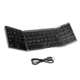 thumbnail image 3 of Tachiuwa BT Foldable Keyboard Black Portable Travel Keyboard for Laptop Flat Computer Gray, 3 of 9