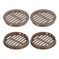Uxcell Round Soffit Vents 3 inch, 4Pcs Brown Plastic 80mm Soffit Vent Cover