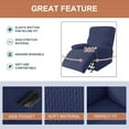 thumbnail image 3 of Recliner Slipcovers -Pieces Lazyboy Recliner Covers Recliner Couch Covers Recliner Chair Cover Non Slip Reclining Slipcovers with Storage Pockets Furniture Protector for Living Room, 3 of 8