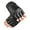 #534-Black, variant on Roncen Steampunk Gothic Gloves Mens Vintage Geuuine Leather Captain Fingerless Mittens