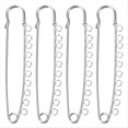 thumbnail image 1 of 4 Alfileres de Seguridad Grandes, Broches de Metal, Alfileres para Falda Escocesa, Sujetadores para Ropa, Mantas, Faldas, Acolchados, Manualidades de Punto, 1 of 8