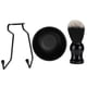 thumbnail image 2 of Juego de 3 herramientas profesionales para afeitar la barba de hombre, soporte para cepillo de pelo, cuenco para jabón (3 piezas), 2 of 11