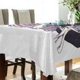 thumbnail image 5 of Yayeee Tablecloths 60" x 90" Rectangle Wrinkle Resistant Party Table Cover, White Skeleton, 5 of 8