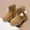 Khaki, variant on Piuwrlz Children's Boots Girls Winter Shoes Brown Size 2.5-3Years