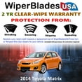 thumbnail image 2 of 2014 Toyota Matrix Beam Wiper Blades Wipers w/2yr Warranty (Set of 3) w/Rear Wiper (WiperBladesUSA), 2 of 5