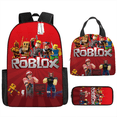thumbnail image 4 of MC Block World Junior Student Schoolbag Backpack Lunch Bag Pencil Bag Three-piece Set-XICEN, 4 of 4
