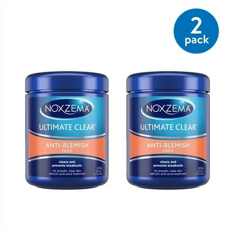 Noxzema Face Pads Anti Blemish 90 ct (Pack of 2) (Best Anti Blemish Skin Care)