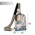 thumbnail image 2 of FORMRS Womens Crossbody Sling Bag Travel Daypack Shoulder Chest Backpack, Vibrant Flowers, 2 of 7
