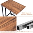 thumbnail image 4 of Giantex Mobile C Shaped Side Table, Rolling Sofa Table w/Lockable Wheels, Movable End Table Beside Sofa Couch Bed, Industrial Snack Table, 4 of 6