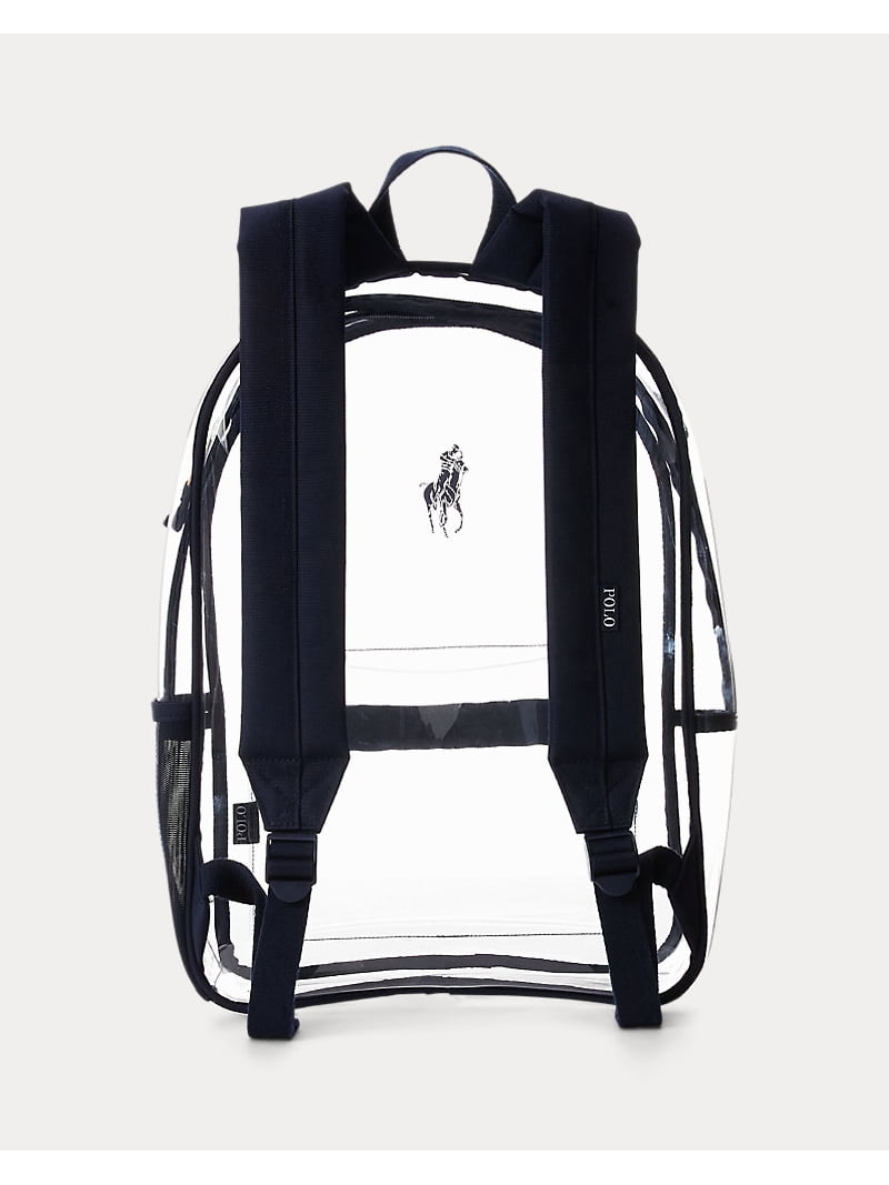 Polo Ralph Lauren Big Pony Clear Backpack Bag Navy Blue 9AR158 BDF