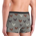 thumbnail image 4 of Men's Boxer Briefs, Minimalist Multi-Color Chicken Soft Comfy Mens Underwear Boxer Briefs Breathable With Widen Waist, 4 of 7