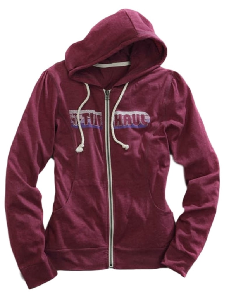 Tin Haul Tin Haul Western Sweatshirt Womens Hoodie Zip Wine 10098