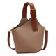 thumbnail image 1 of Nuevo bolso de cubo portátil, bolso de hombro tipo bandolera, bolso de mano de nicho de cuero artificial, 1 of 5