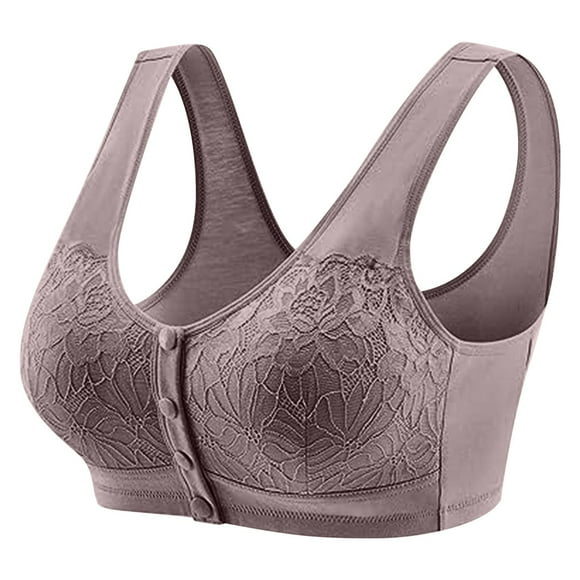 Front Closure Bras for Seniors, Bras for Older Women, Comfortable No Underwire Comfort Bra Women's Plus Size Bra, Adult Female Bralette