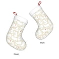 thumbnail image 3 of Salouo White Rabbit Print Christmas Stockings,Large Xmas Stocking Set of 1 Holiday and Farmhouse Stocking for Christmas Holiday Party Decoration(17.7*11 Inch), 3 of 7