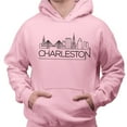 thumbnail image 2 of Skyline Charleston South Carolina Hoodie Sweatshirt Unisex 5X-Large Pink, 2 of 5