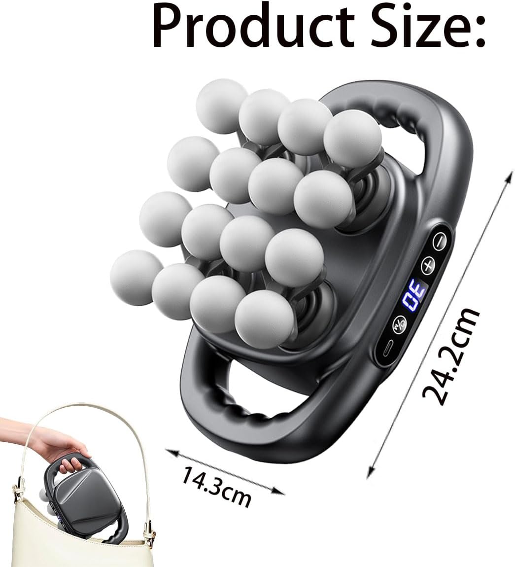 Massager, 2026 New Mini  Husband 2.0 Massage, 16 Head Massager Gun, 30 Intensity Levels & 3 Smart Modes, for Legs,Back,Waist,Buttocks Muscles