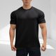 thumbnail image 1 of Tops para hombre, blusas y camisas de cuello redondo y manga corta para hombre, blusas casuales de color liso con cuello redondo y manga corta, blusas deportivas de moda para hombre, blusas de poliést, 1 of 3