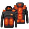 thumbnail image 1 of Heated Jacket Down Heated Jackets For Men Women Fashion Heated Coat Winter Jackets Battery/Power Bank Excluded, 1 of 5