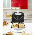 thumbnail image 4 of Bene Casa White Breakfast Sandwich Maker Nonstick Cool Touch Sandwich Press Toaster, 4 of 12