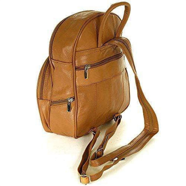 Leather Backpack Purse Mid Size & Convertible into single  display picture 3