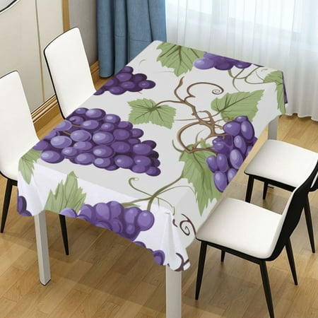 

Ryvnso Grapes Fruit Rectangle Table Cloth Tablecover Dinning Tablecloth 60 x90