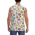 thumbnail image 4 of Goofa Cooking Utensils Printed Men's Sleeveless T-Shirt - Athletic Gym Workout Tank Top for Men - Moisture-Wicking, UPF 30+ Quick-Dry Muscle Tee-, 4 of 8