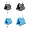 thumbnail image 2 of Methold Cama Triangular gruesa para mascotas, casa de animales pequeños con ganchos, jaula de pájaros de felpa lavable reutilizable, tienda Jaulas de pájaros Azul L Methold PT004946-04, 2 of 6