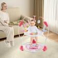 thumbnail image 4 of Costway Baby Stationary Activity Center Infant Jumper with Removable Foot Pad Pink, 4 of 10