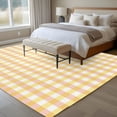thumbnail image 6 of Buffalo Plaid Area Rug 8x10 Washable Rug Non Slip Farmhouse Yellow Checkered Vintage Rustic Large Area Rug Soft Stainresistant Indoor Floor Carpet for Living Room Bedroom Office Dining Room Nursery, 6 of 9