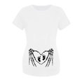 thumbnail image 1 of Hauts de Maternité Halloween pour Femmes Chemise de Grossesse Imprimée Drôle Confortable Extensible, 1 of 4