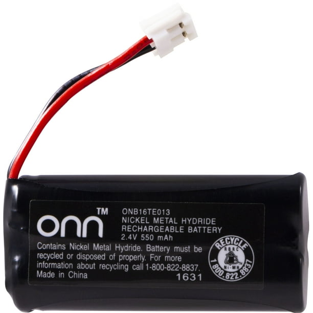 onn. Cordless Phone Battery, 2.4V 550Mah Nimh Onn